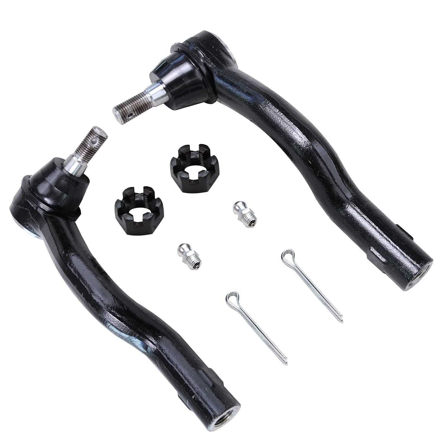 Detroit Axle - 9pc Front Rack and Pinion Kit for Nissan Titan, Pathfinder, Armada & Infiniti QX56 | Power Steering Rack Assembly, Outer Tie Rod Ends, Ball Joints & Sway Bars | Replacement Parts for Smooth Steering & Off-Road Performance
