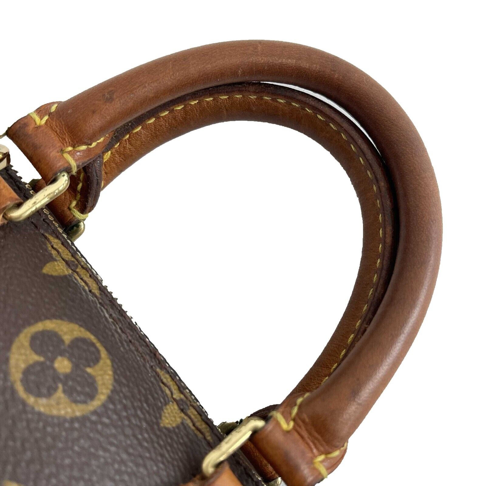 Authentic Louis Vuitton Mini Speedy 20 Brown Monogram Canvas Crossbody Bag with Top Handle | Luxury Designer Shoulder Purse for Women | Perfect for Date Night, Travel & Everyday Use