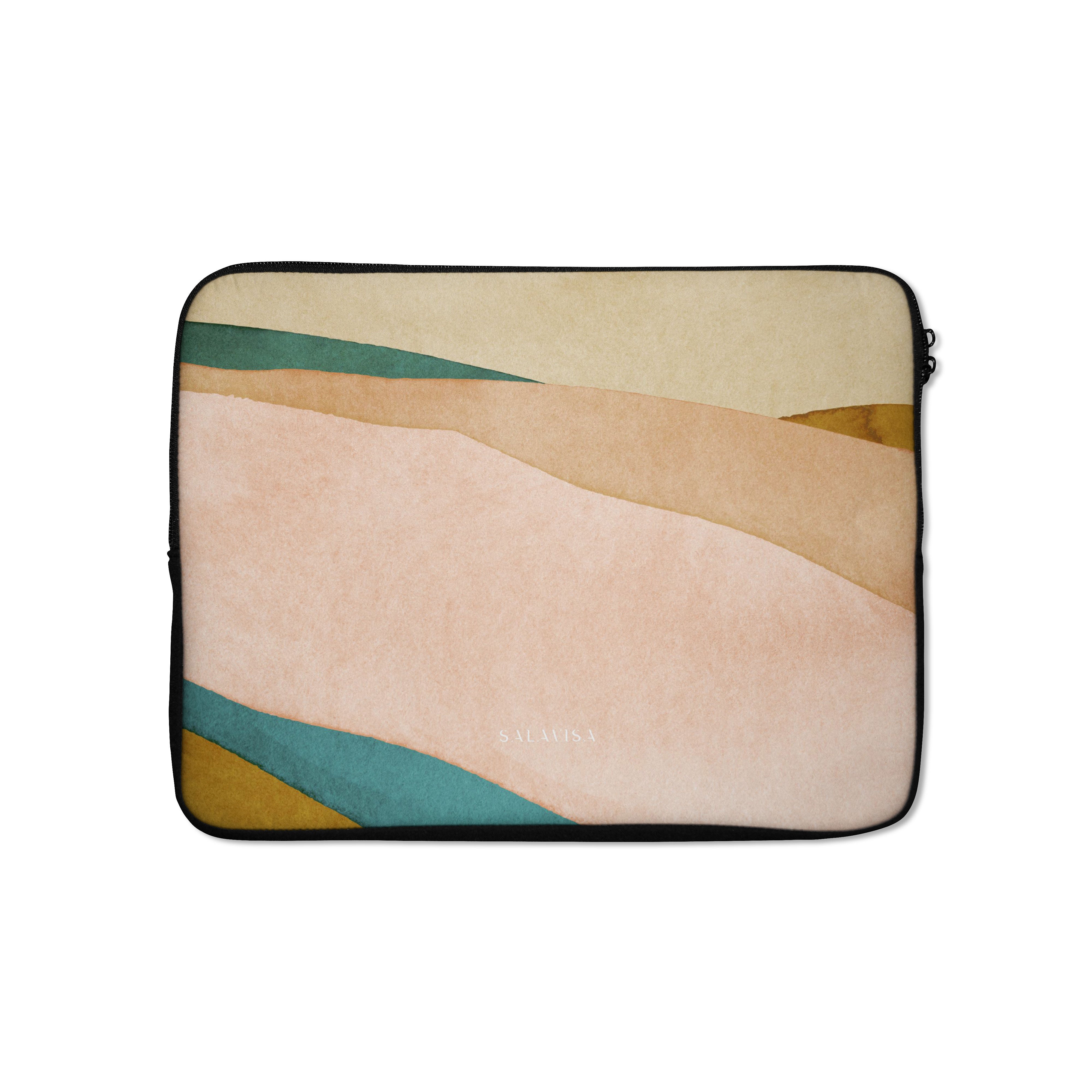 Pink Tranquil Mist Laptop Sleeve - 13 Inch Laptop Case with Soft Cushioning, Water-Resistant & Stylish Design for MacBook, Notebook - Perfect for Work, Travel & School Accessories