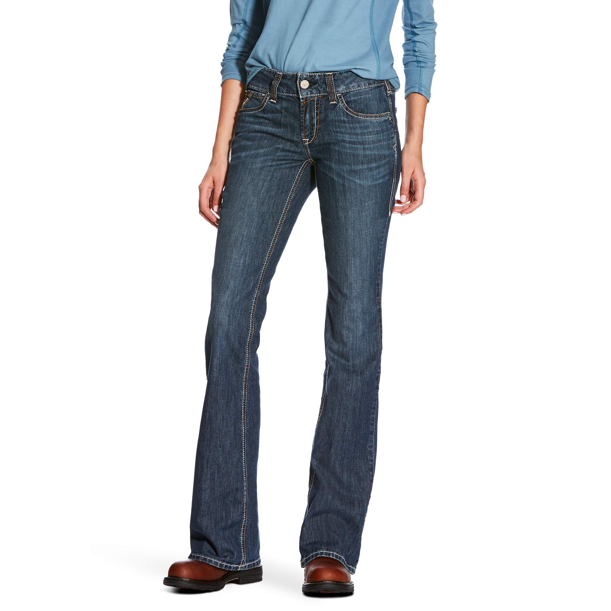 Ariat Women's Stretch Duralight Ella Jean - Comfortable & Durable Riding Jeans for Equestrian, Horseback Riding & Western Fashion