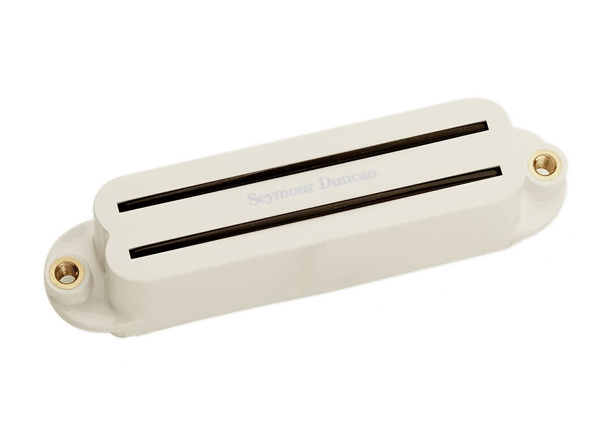 Seymour Duncan SHR-1b Hot Rails Strat Bridge Humbucker Pickup for Electric Guitar - Parchment White | High Output Single-Coil Sized Humbucker | Perfect for Rock, Metal & Blues Guitarists