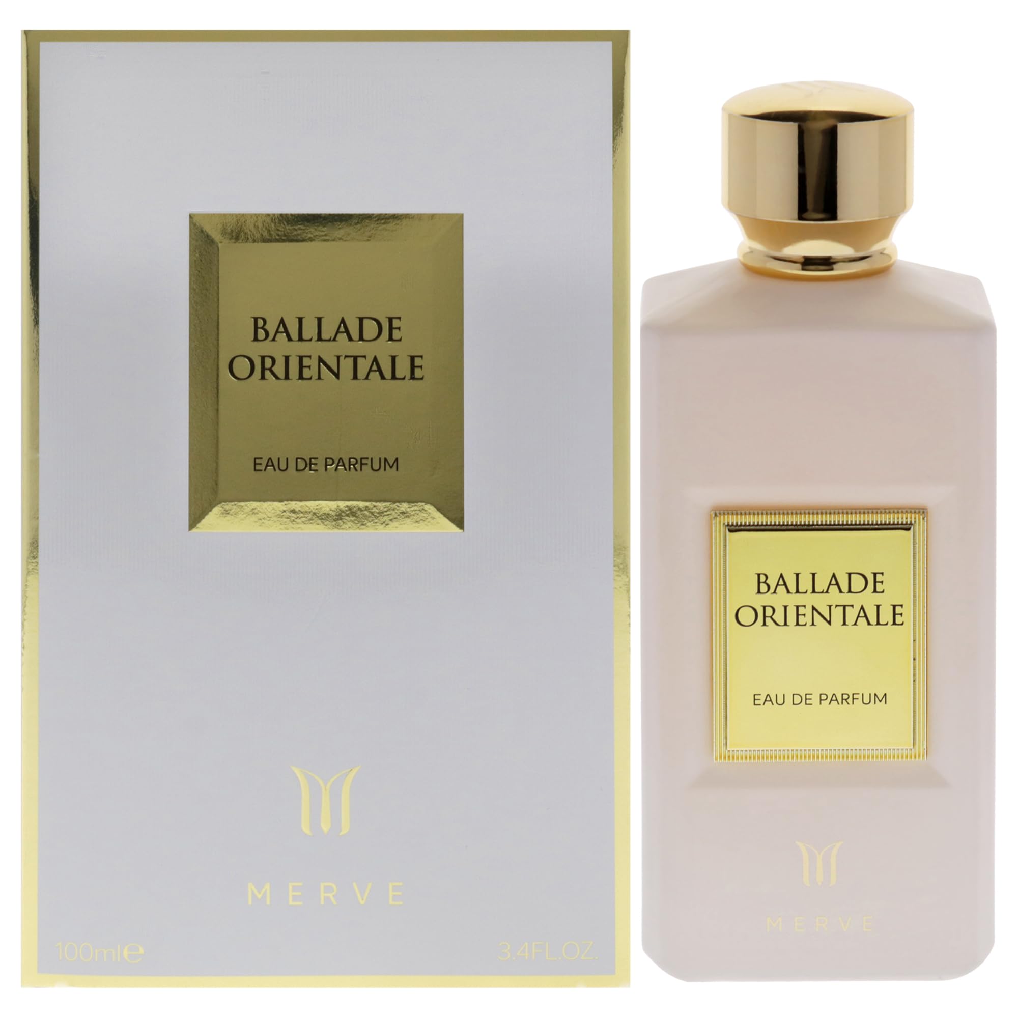 Merve Ballade Orientale Unisex Eau de Parfum - 3.4 oz Perfume Spray for Men & Women | Romantic Date Night & Special Occasion Fragrance