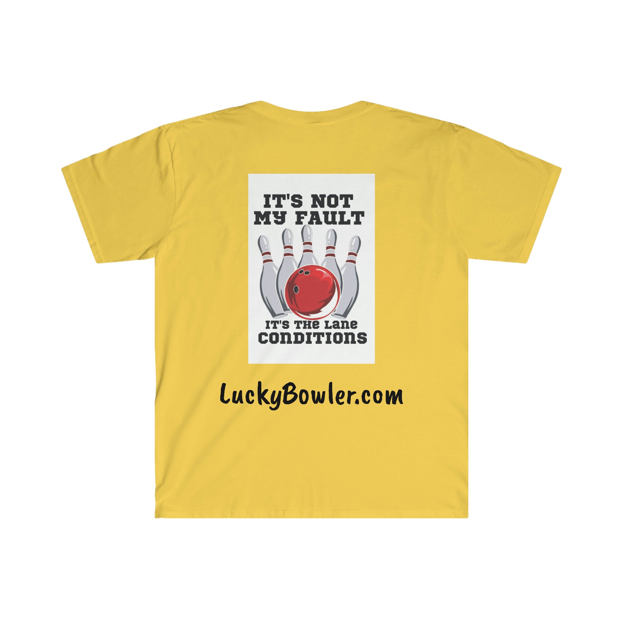 Lucky Tee #1 - Funny 'Not My Fault' Graphic T-Shirt for Men & Women | Trendy Casual Cotton Tee for Everyday Wear, Parties & Gifts