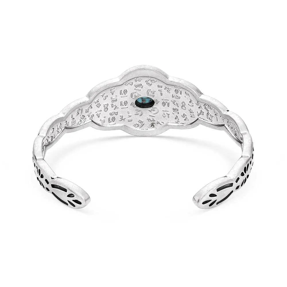 Montana Skies Turquoise Cuff Bracelet for Women | Handmade Sterling Silver Boho Jewelry | Perfect for Festivals, Weddings & Everyday Wear