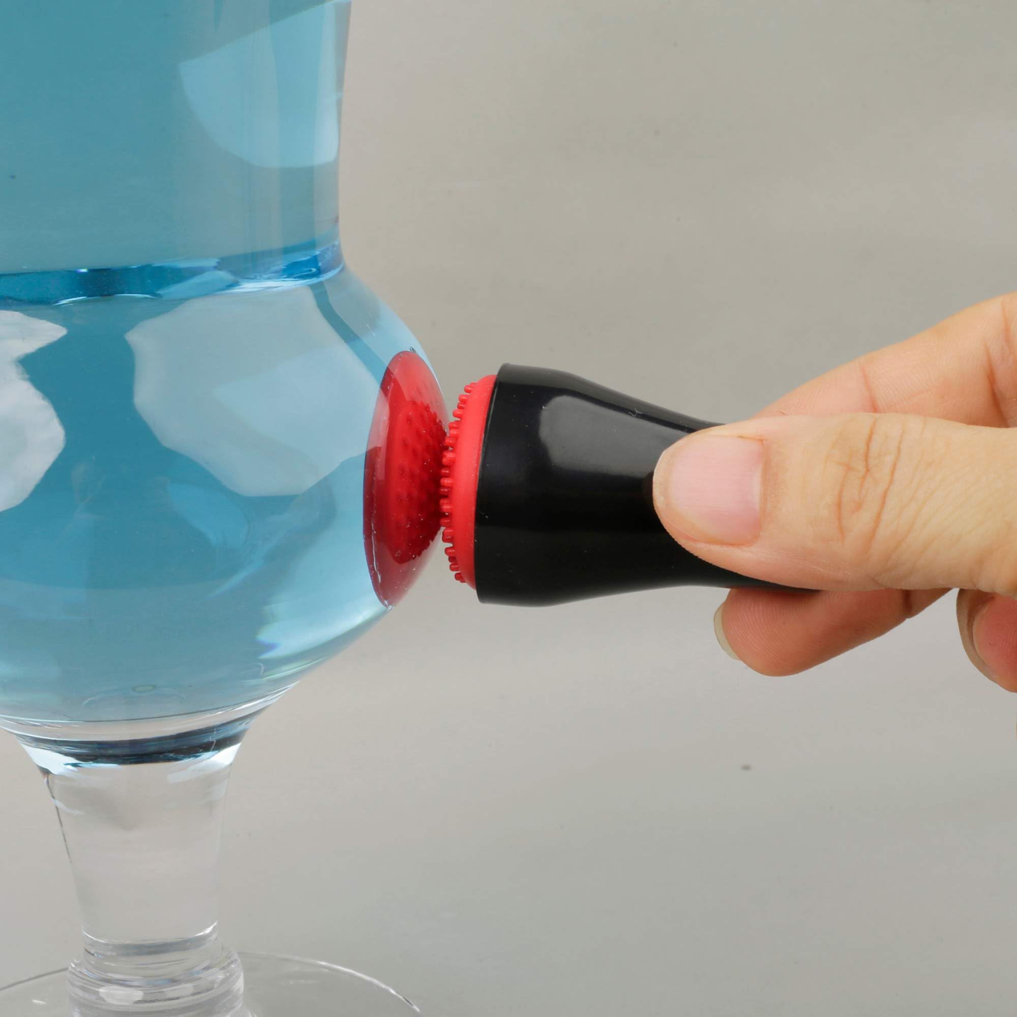 2PCs Magnetic Scrubber - Scratch-Free Glass Cleaner for Bottles, Tanks & Vases