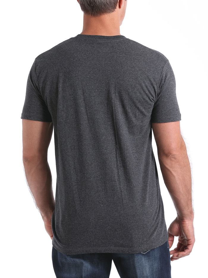 Cinch MTT1690374 Men's Classic Logo T-Shirt - Black Heather - Casual Wear & Everyday Comfort for Men