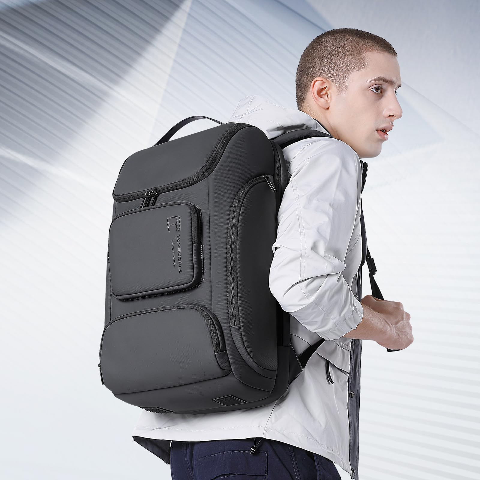 Business Laptop Backpack for Men & Women - Airline Approved Carry-On Travel Backpack with Multiple Pockets & Water Resistant Design - Perfect for Office Commute, Business Trips & College Use