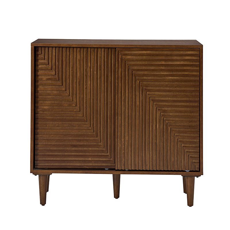 Archie 34-Inch Tall 2-Door Multifunctional Bar Cabinet with Adjustable Shelves - Modern Home Bar Storage for Living Room, Dining Room or Office (Optional Styles Available)