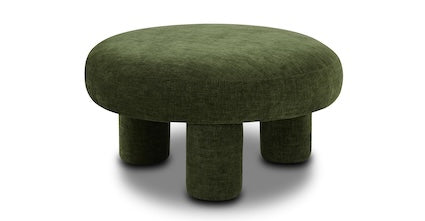 Circa Ottoman - Modern Round Storage Ottoman with Tufted Upholstery, Perfect for Living Room, Bedroom, or Nursery as Footrest, Seating & Storage Bench