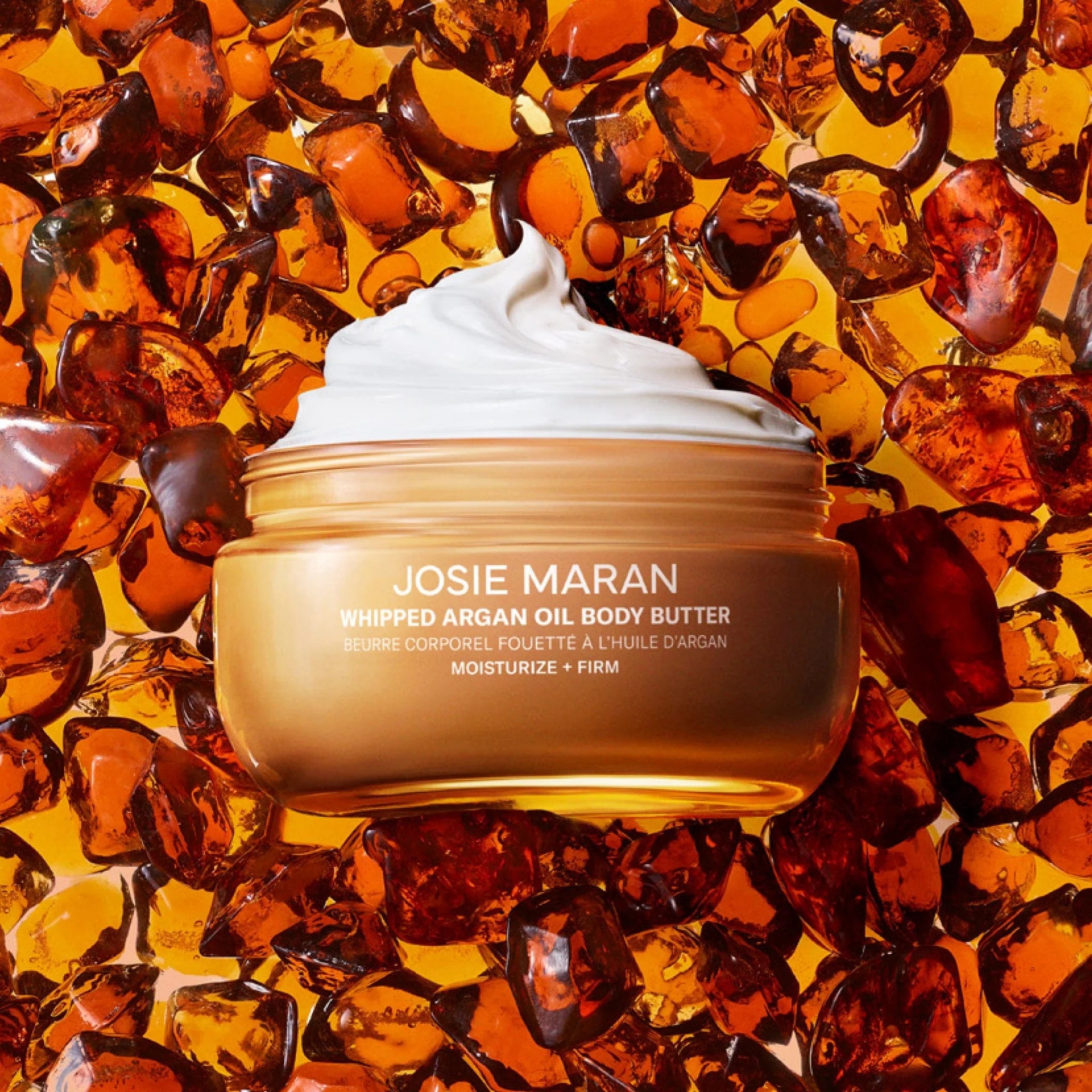 Josie Maran Whipped Argan Oil Body Butter - Ultra Hydrating Moisturizing Cream for Dry Skin, Natural & Organic Skincare - Perfect for Daily Use, After Shower & Nighttime Routine