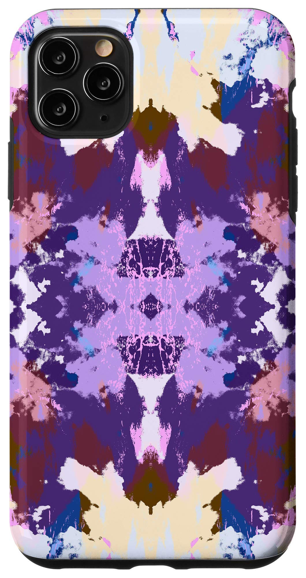 iPhone 11 Pro Max Case - Colorful Abstract Pink Purple Bohemian Chic Mandala Design Protective Cover | Perfect for Everyday Use, Travel & Style Statement