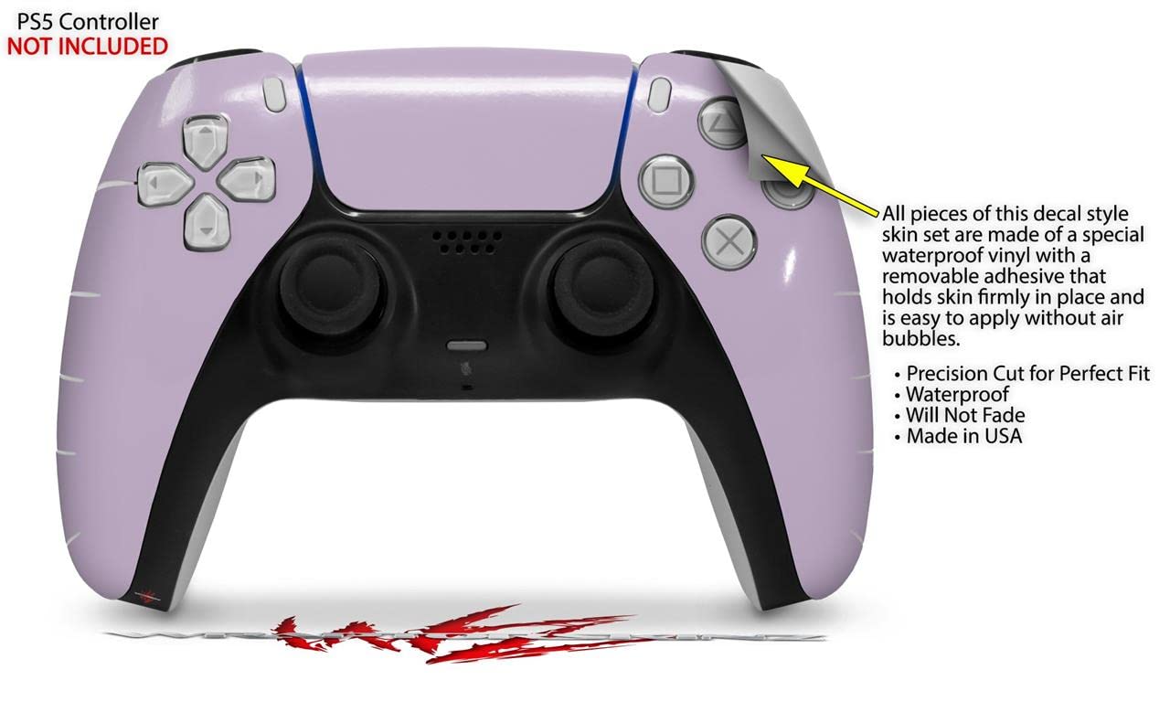 PS5 DualSense Controller Skin Wrap - Lavender for Gaming & Protection