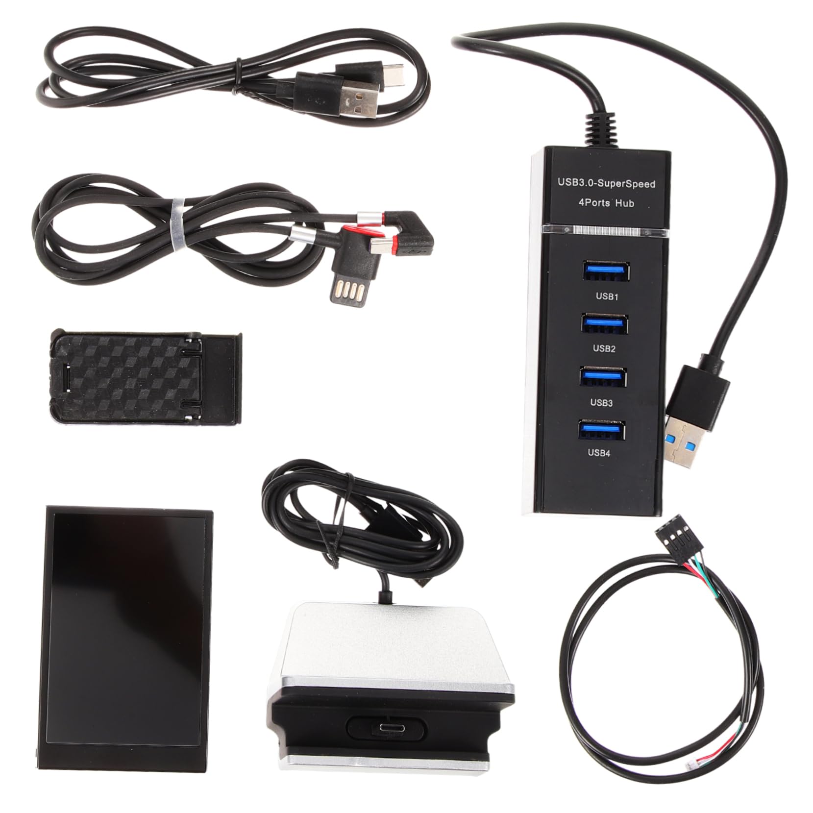 WATIIFUFU Mini USB External GPU Temperature Monitor - Secondary Computer Screen for PC, HDD Data Display - Perfect for Gaming Rigs, Workstations & PC Temperature Monitoring