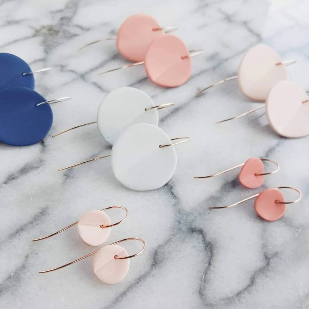Handmade Eucalyptus Leaf Porcelain Earrings – Large Boho Statement Jewelry for Women – Perfect for Festivals, Weddings & Boho Fashion