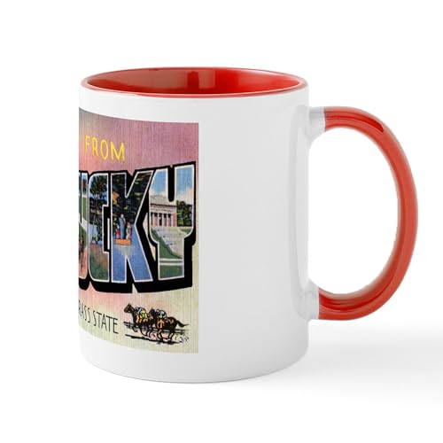 White/Red Inside - Kentucky Greetings Mug