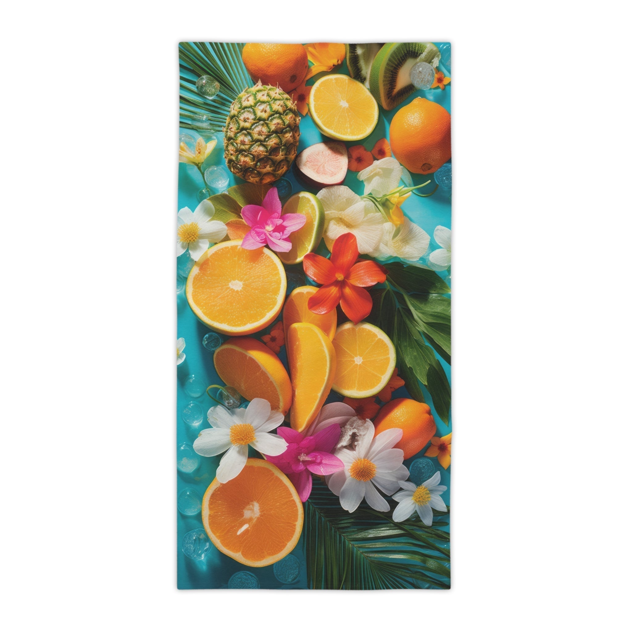 Premium Fruits Beach Towel - Large Soft Absorbent Quick-Dry Towel for Pool, Beach, Yoga & Travel - Fun Tropical Fruit Design