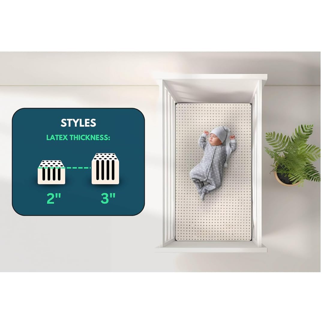 Organic Latex Baby Crib Mattress Topper 3