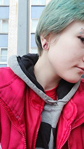 IPINK 18Pcs Hollow Silicone Teardrop Ear Plugs & Tunnels - Stretching Gauges Body Jewelry for Ear Piercing - Perfect for Stretching, Daily Wear and Alternative Fashion