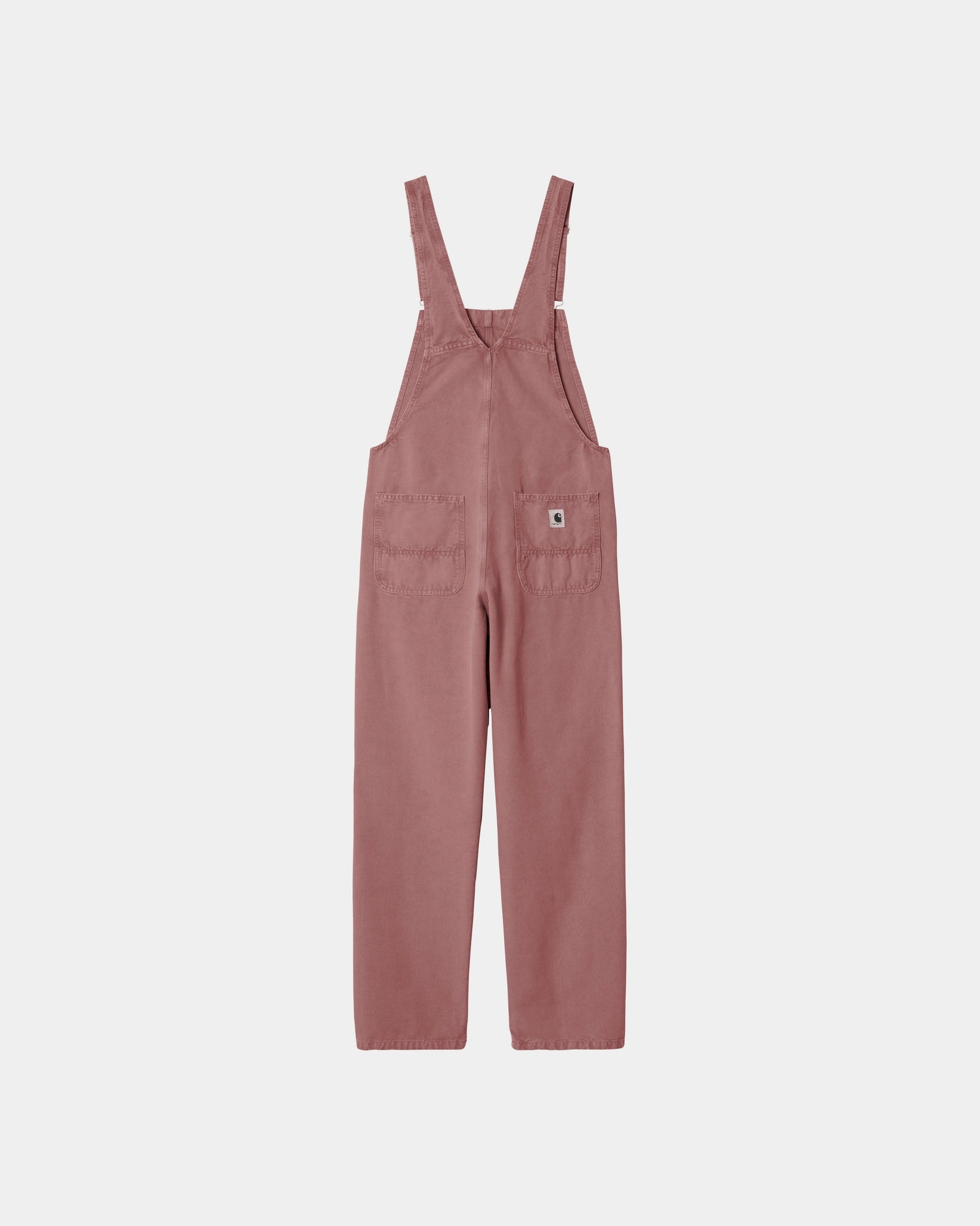 Women's Straight Leg Bib Overalls in Dusky Pink Canvas - Comfortable & Stylish Workwear for Gardening, Farming, and Casual Outings