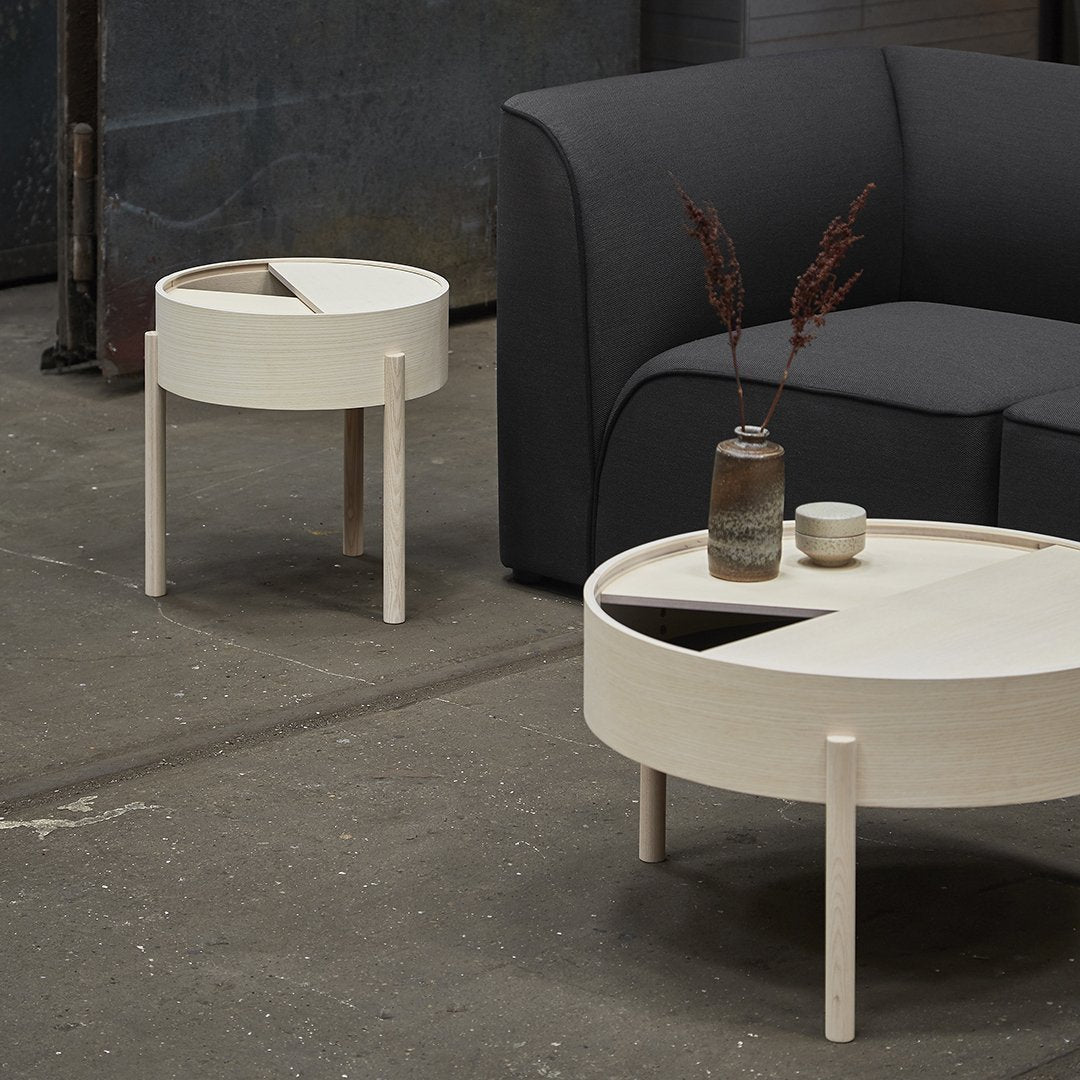 Modern Arc Coffee Table - Mid-Century Style Wooden Living Room Furniture for Home Decor | Perfect for Small Spaces, Apartments & Lounge Areas