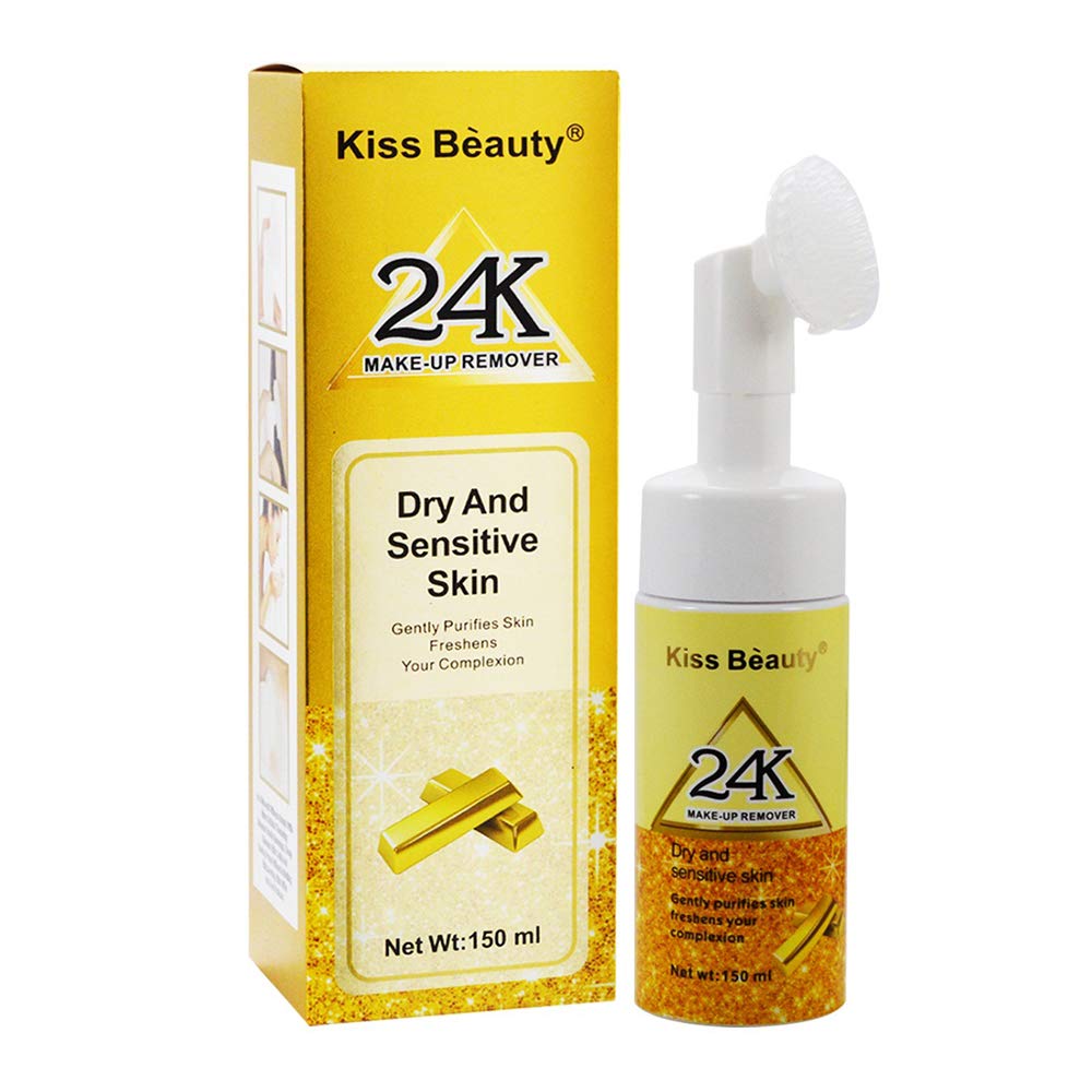 24K Gold Makeup Remover for Dry & Sensitive Skin with Whitening Cream - 20ml | Gentle Cleansing for Daily Makeup Removal & Skin Brightening
