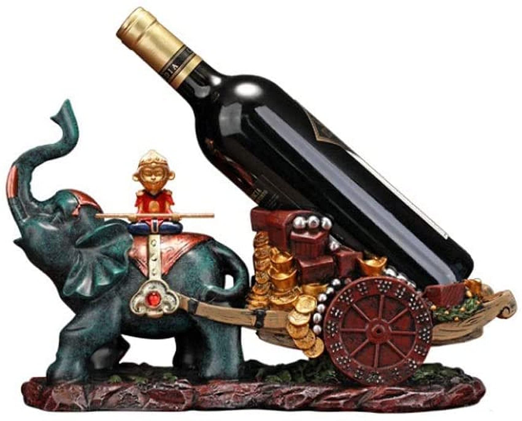 Handmade Resin Wine Rack Holder - Elegant Girl Model Home Bar Decor for Kitchen, Dining Room & Living Room | Unique Wine Shelf Accessory for Wine Bottle Storage & Display