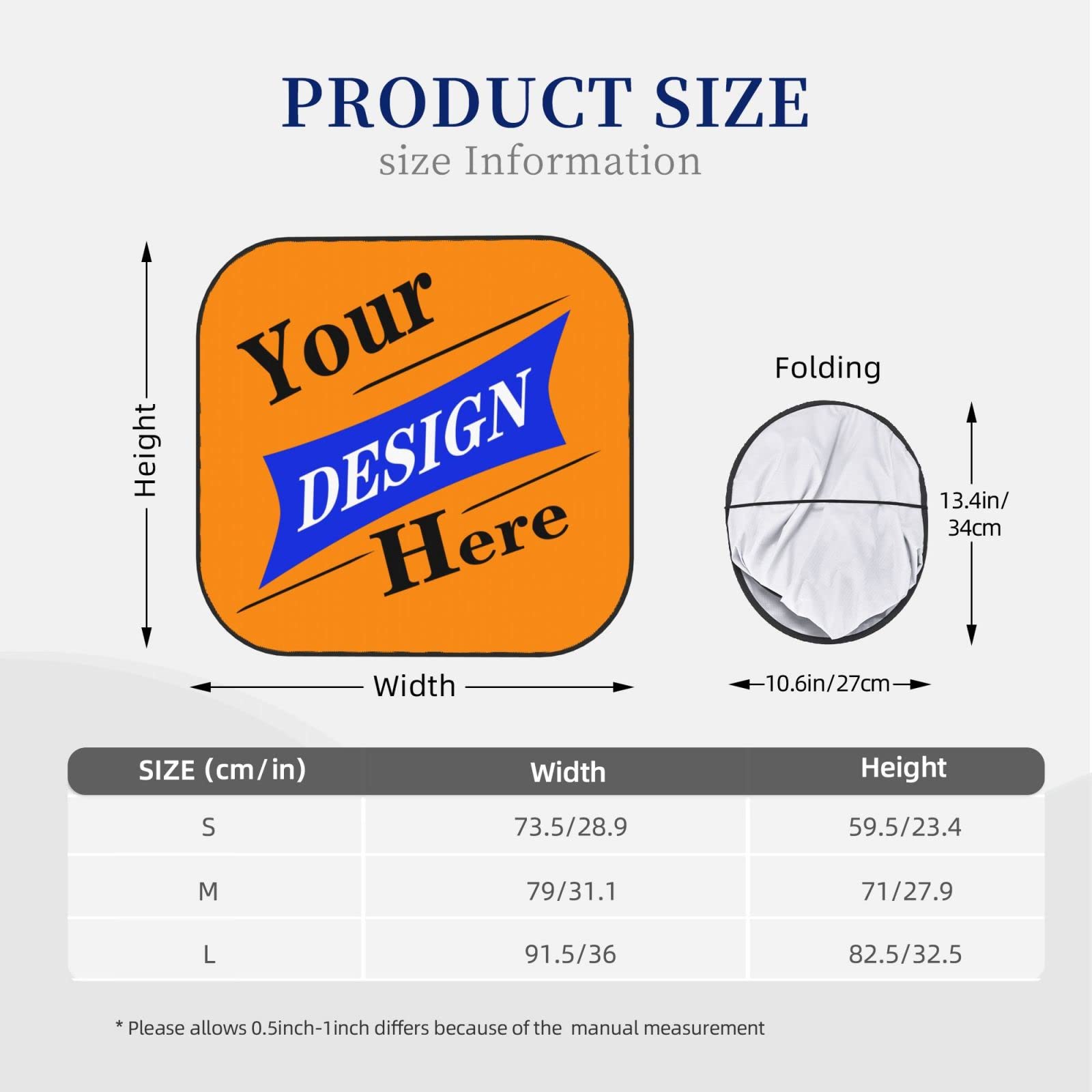 Custom Personalized Car Sun Visor - Foldable Windshield Sunshade for Cars, Trucks & SUVs | Perfect Gift for Drivers | Use for Sun Protection & Temperature Control While Parked
