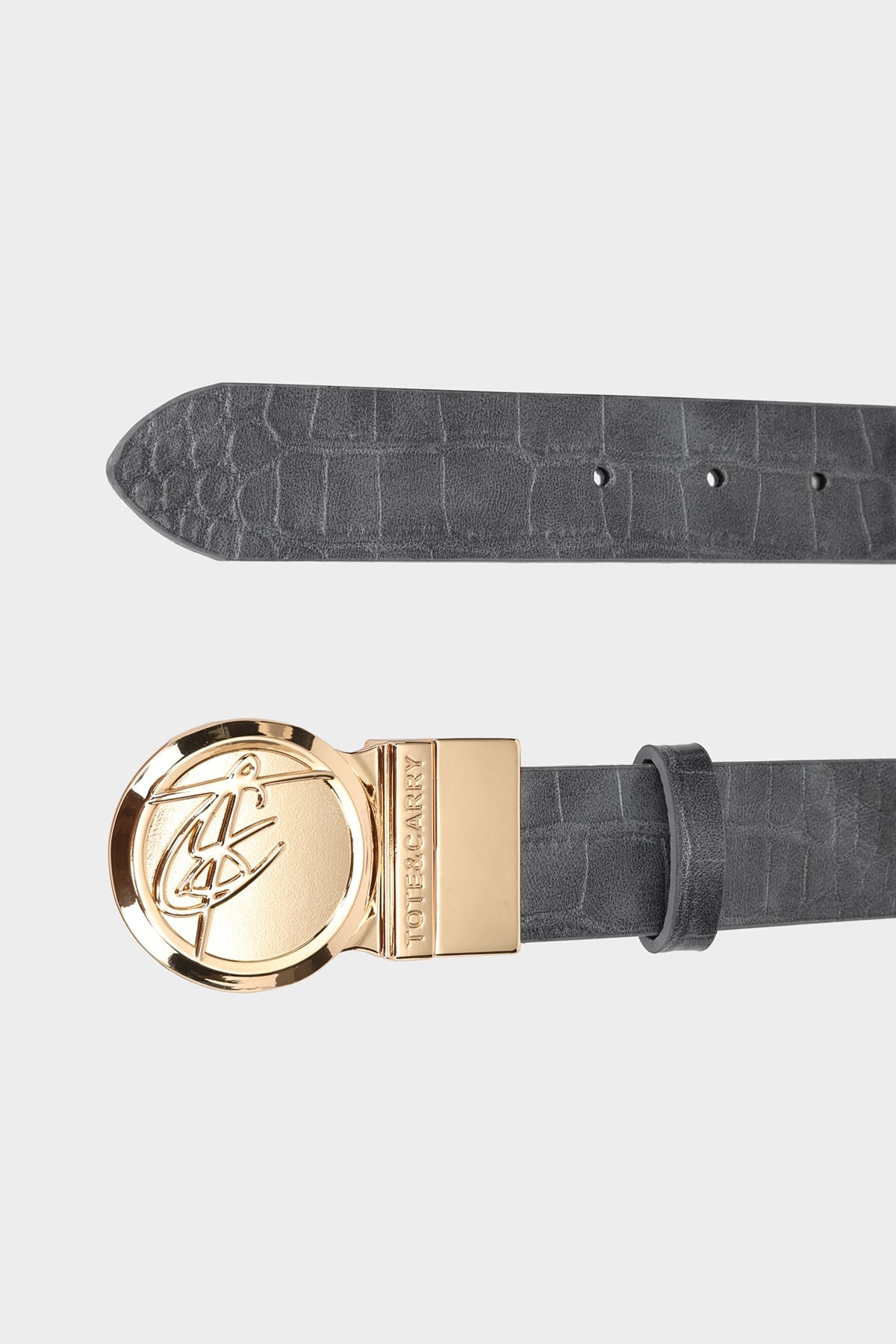 Apollo 2 Men's Casual Belt - Adjustable Grey Leather Strap for Jeans & Pants | Perfect for Office, Travel & Everyday Wear