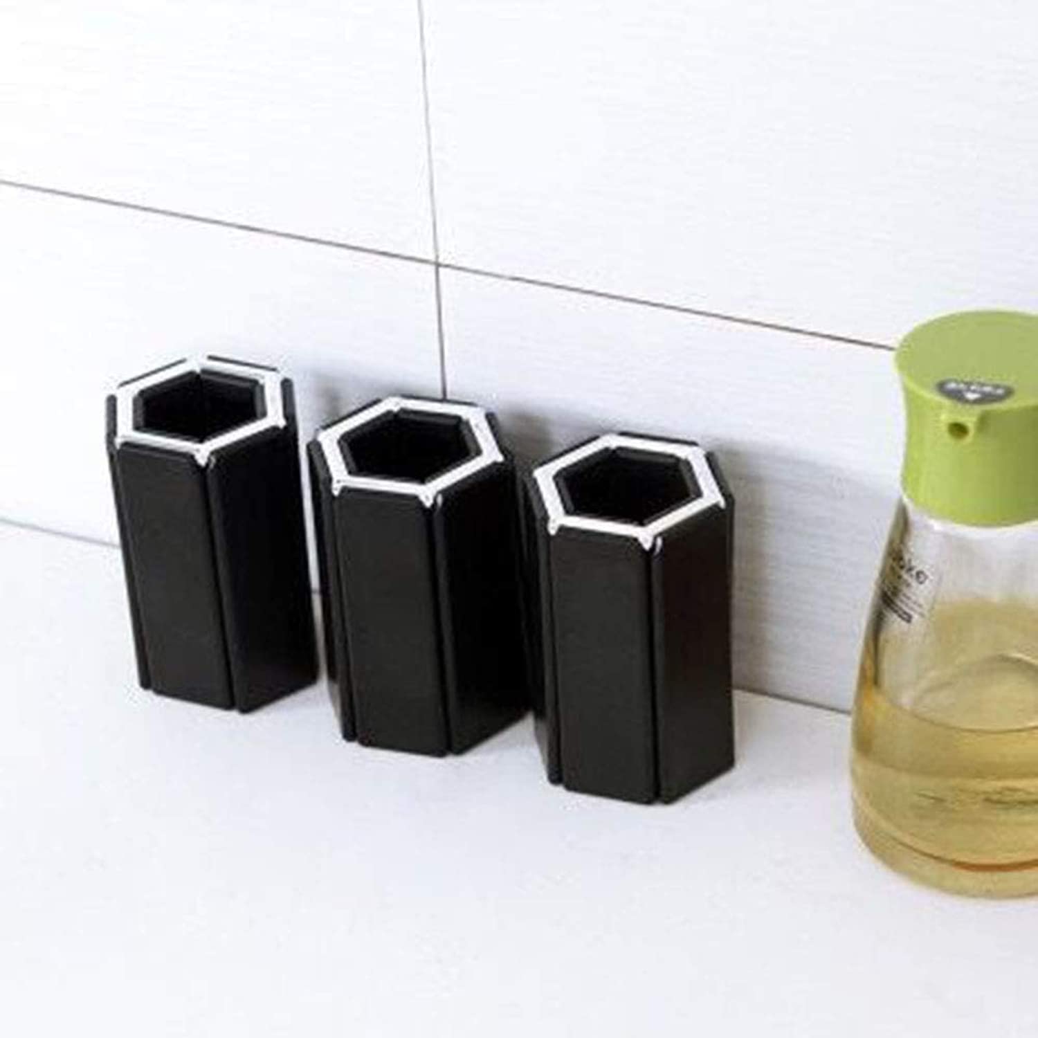 Heat-Resistant Silicone Trivets Set of 4 - Non-Slip Folding Hot Pads for Kitchen, Dining Table & Countertop Protection - Perfect for Hot Pots, Pans, Dishes & Serving Trays - Durable & Space-Saving Kitchen Accessories