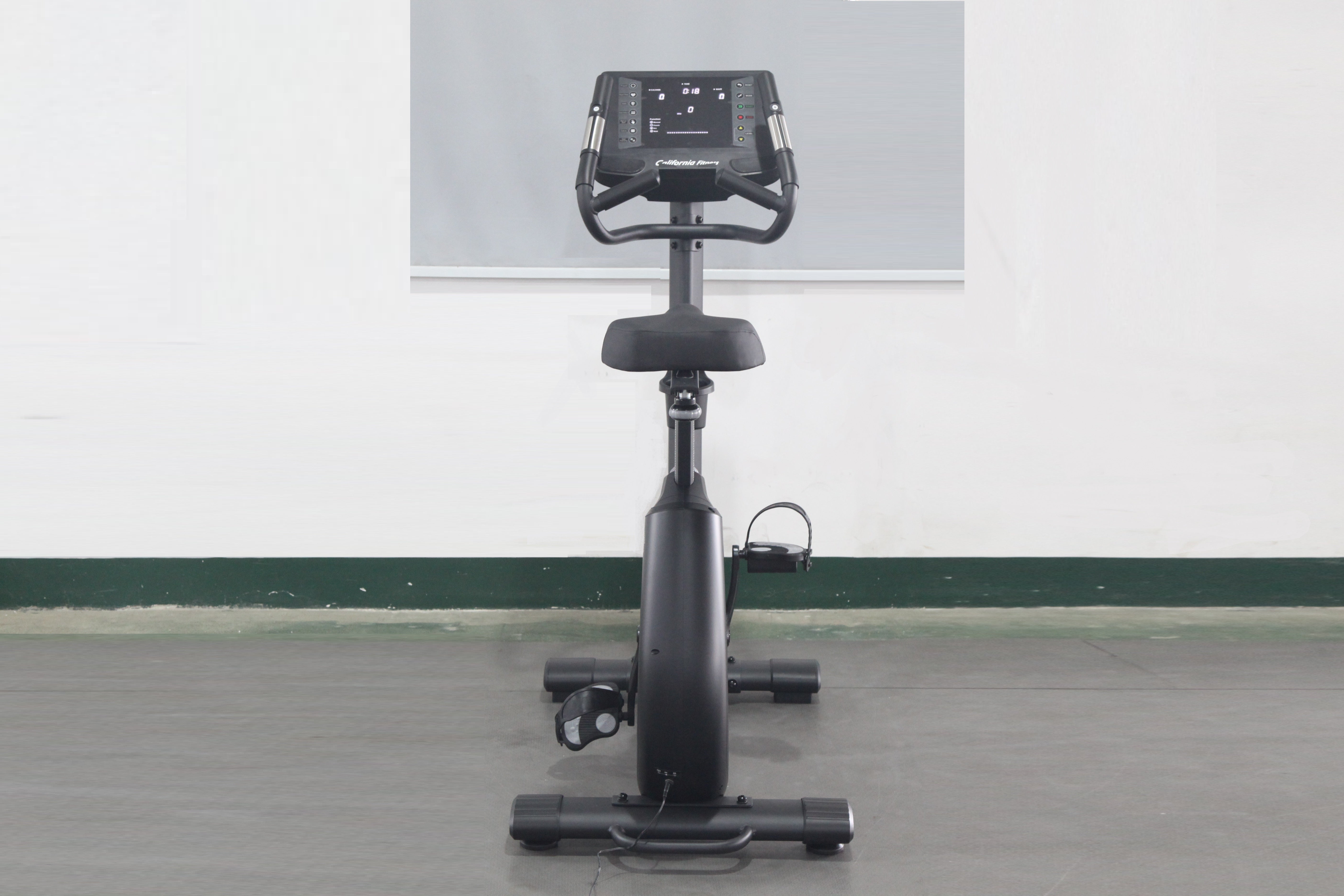 California Fitness U8 Upright Exercise Bike for Home Gym - Quiet Magnetic Resistance, LCD Display, Adjustable Seat - Perfect for Cardio Workouts & Indoor Cycling Training