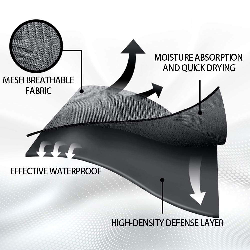 Running Waist Pack for Men & Women - Quick-Dry Water-Resistant No-Bounce Fitness Belt for Gym, Jogging, Hiking & Marathon - Perfect for Workouts, Travel & Outdoor Activities (Black)