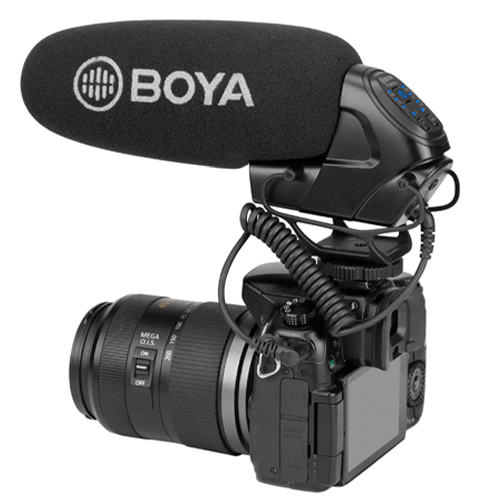 BOYA BY BM3032 Super Cardioid Shotgun Microphone for DSLR Camera - Perfect for Vlogging, YouTube Videos & Film Production