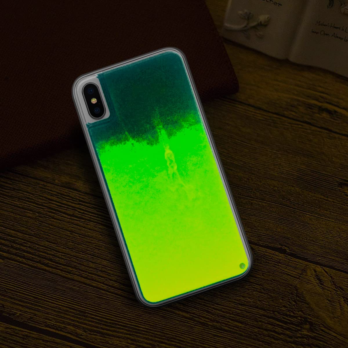 Glow in The Dark iPhone 7/8 Case - 4.7 Inch Fluorescent Phone Cover with Luminous Sand Design | Hard PC + Soft TPU Protection | Perfect for Nighttime Visibility & Party Use