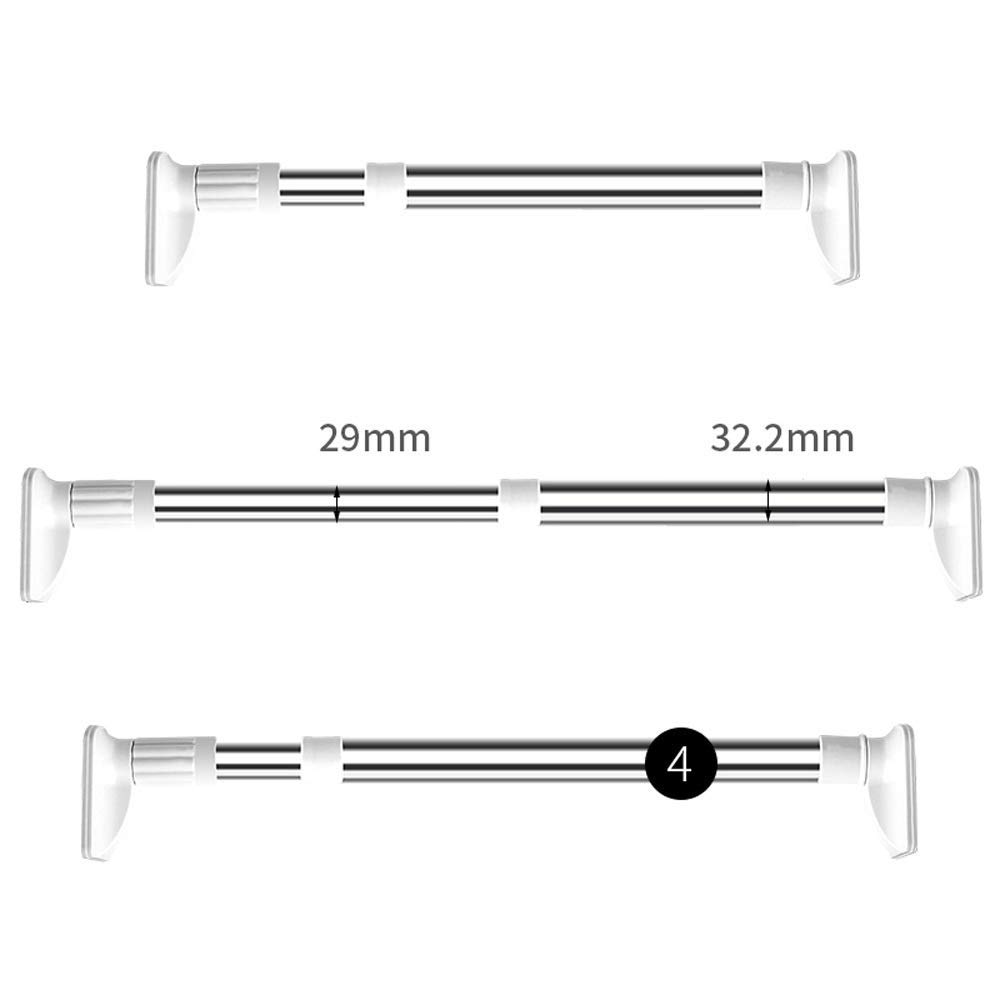 Stainless Steel Telescopic Shower Curtain Rod - No Drill Punch-Free Tension Rod for Bathroom, Balcony Clothes Rail & Modern Shower Track | Perfect for Small Spaces, Rentals & Home Decor