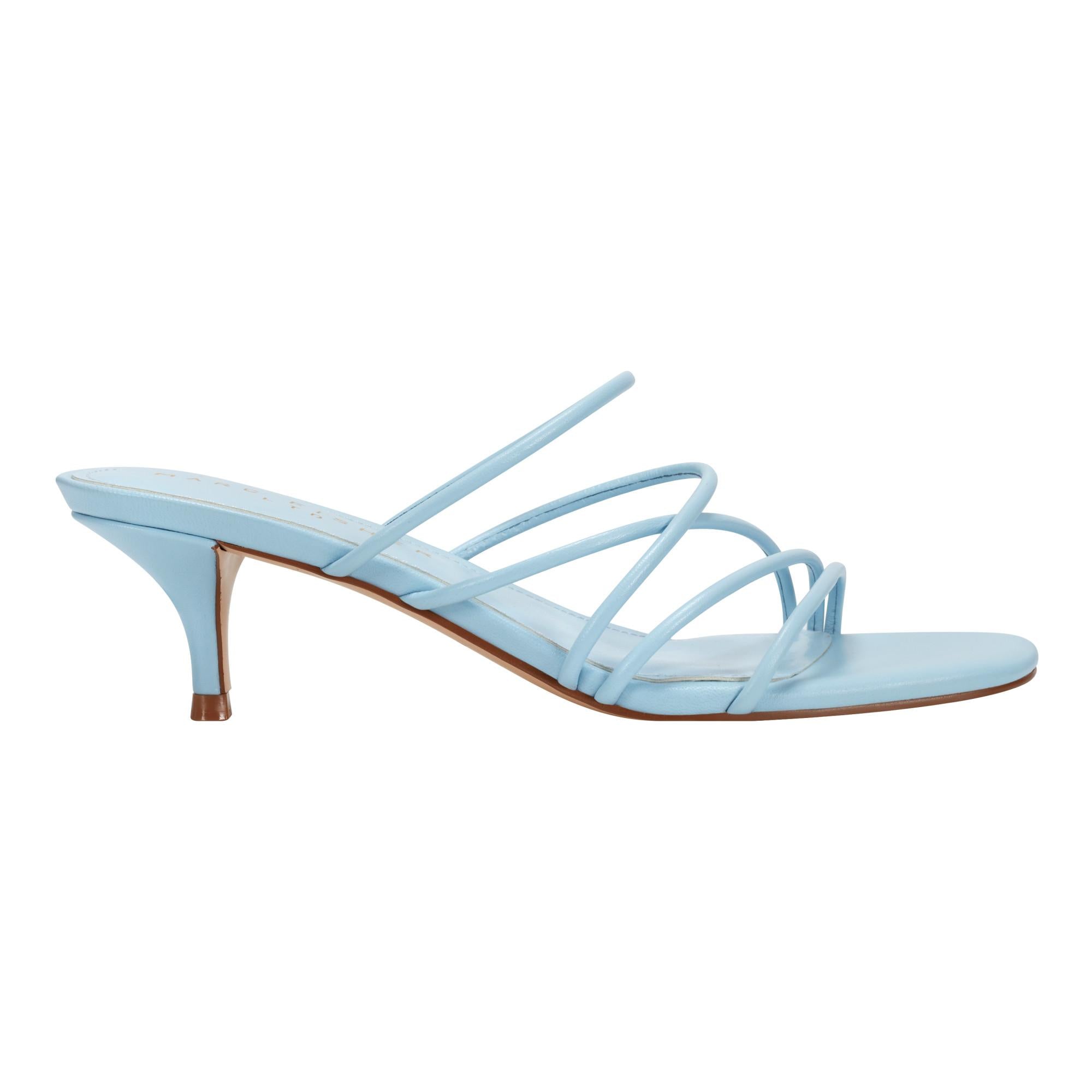 Marc Fisher Ltd Women's Banna Sky Blue Leather Ankle Boots - Comfortable & Stylish Fall Fashion for Women | Perfect for Office, Date Night & Casual Outings