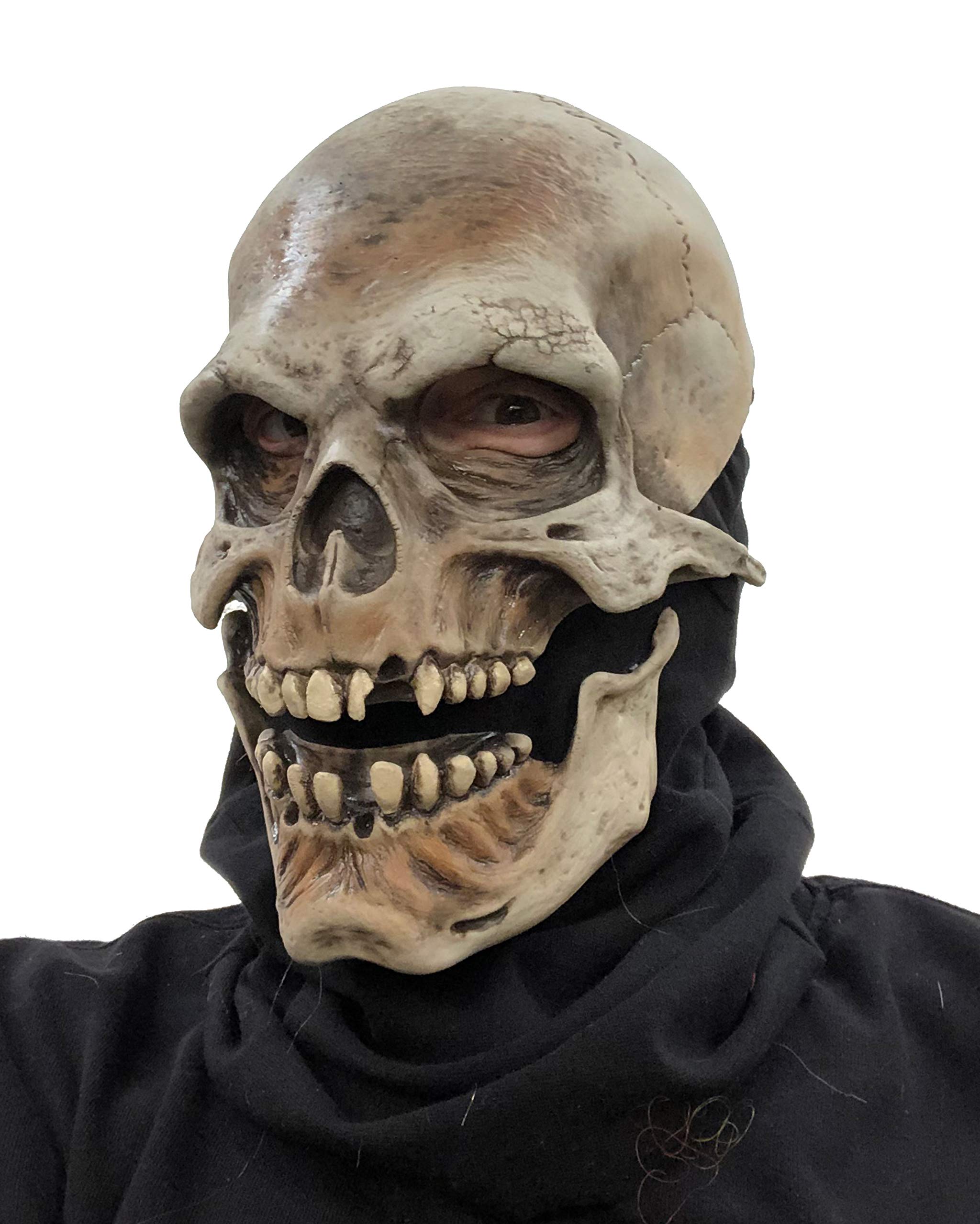 Zagone Studios Men's Death Mask Halloween Costume Accessory - Scary Horror Cosplay Mask for Halloween Parties, Haunted Houses & Horror Events