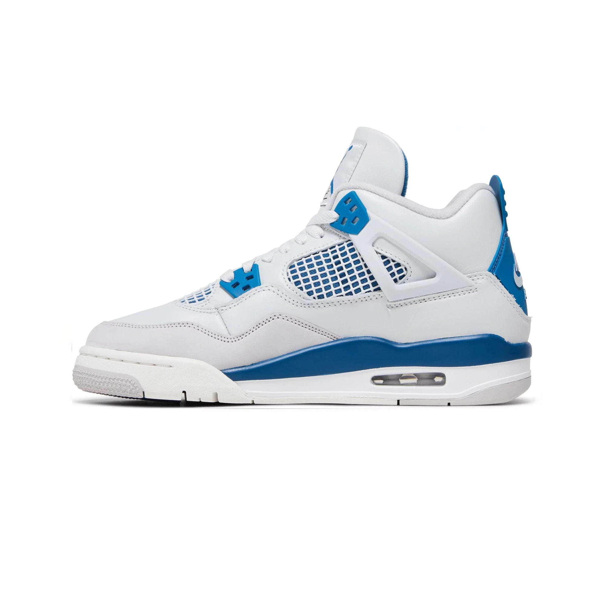 Air Jordan 4 Retro 'Military Blue' GS Sneakers for Women & Girls (2024) - Classic Basketball Shoes for Casual Wear, Street Style & Sports Performance