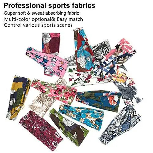 Stylish Printed Hair Bands Set for Women - 6 Pack Fashion Hair Accessories for Ponytail, Bun & Everyday Use - Perfect for Workout, Office & Casual Wear