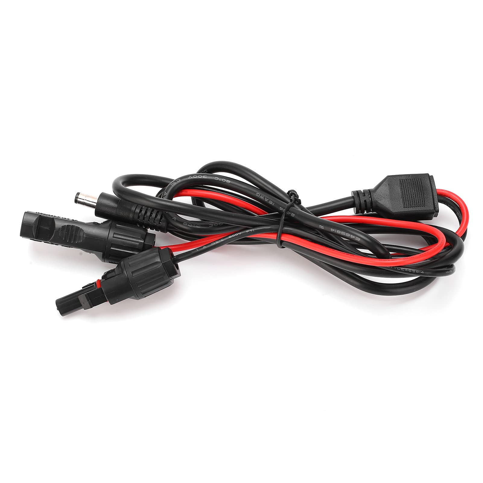 Solar Charge Cable 300V DC5521 with 2-Core Wires - Durable Power Cord for Solar Panels, Electrical Appliances & Electrician Tools - Perfect for Off-Grid Systems, RV Solar Setup & Home Solar Projects
