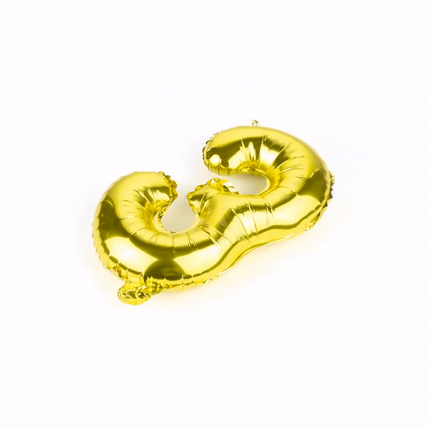 Balloonify Gold Mylar Number 3 Balloon - 16 Inch Large Foil Balloon for Birthday Party Decorations, Baby Showers & Anniversary Celebrations - 1 Count Box