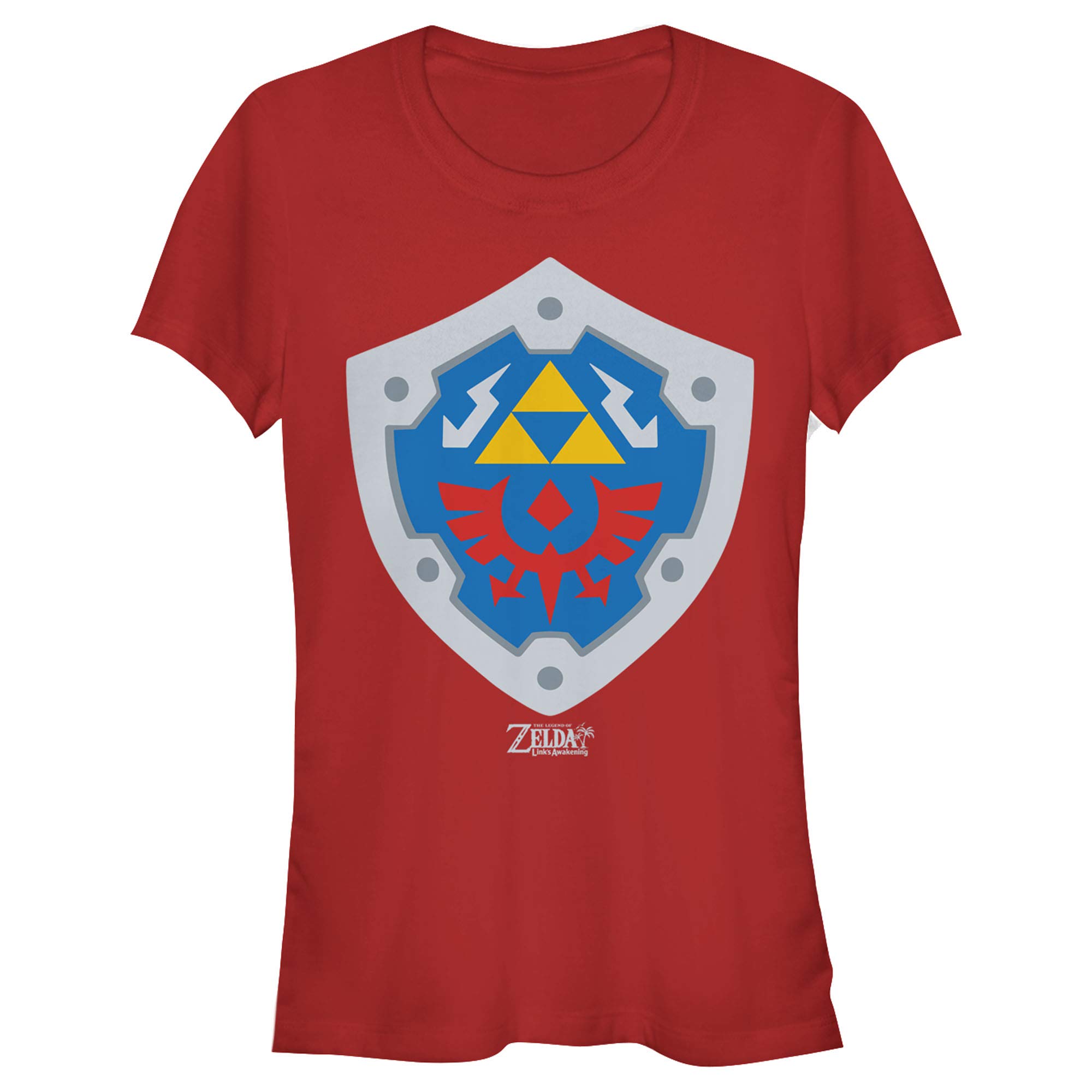 Nintendo Legend of Zelda Link's Awakening Hylian Shield T-Shirt for Kids - Official Licensed Video Game Merchandise for Zelda Fans, Gaming Gifts, and Cosplay Costumes