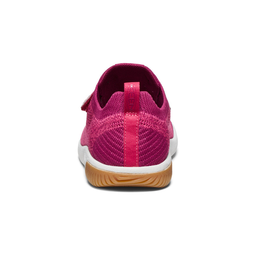 KNX Knit Double Strap Sneakers for Big Kids - Beaujolais/Raspberry Color | Comfortable School Shoes & Casual Playtime Footwear