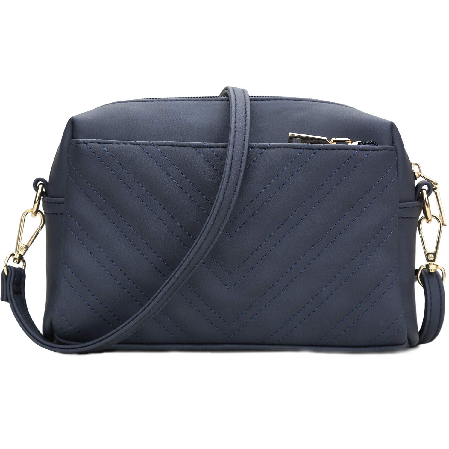 KKXIU Quilted Crossbody Bag for Women - Lightweight Small Shoulder Purse for Daily Use