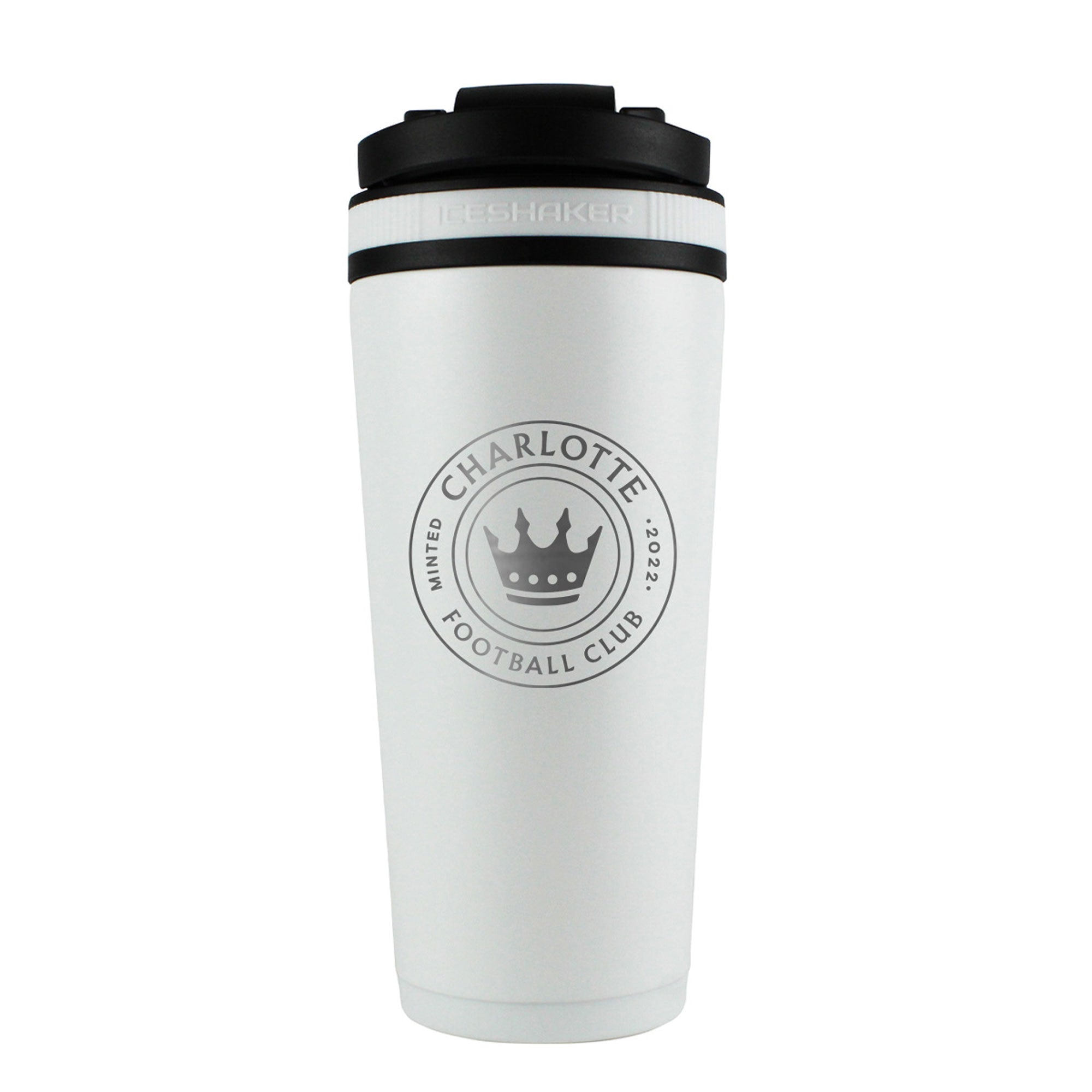 Official Charlotte FC 26oz Insulated Stainless Steel Water Bottle - Leakproof Sports Shaker Cup for Gym, Workouts & Outdoor Activities