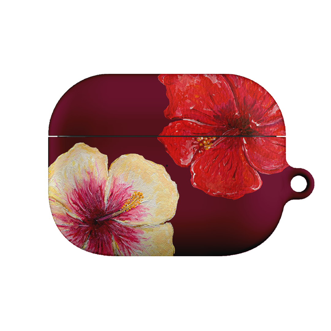 Premium Hibiscus Flower AirPods Pro Case - Floral Design Protective Cover for Apple AirPods Pro (1st & 2nd Gen) - Perfect for Travel, Workouts & Everyday Use