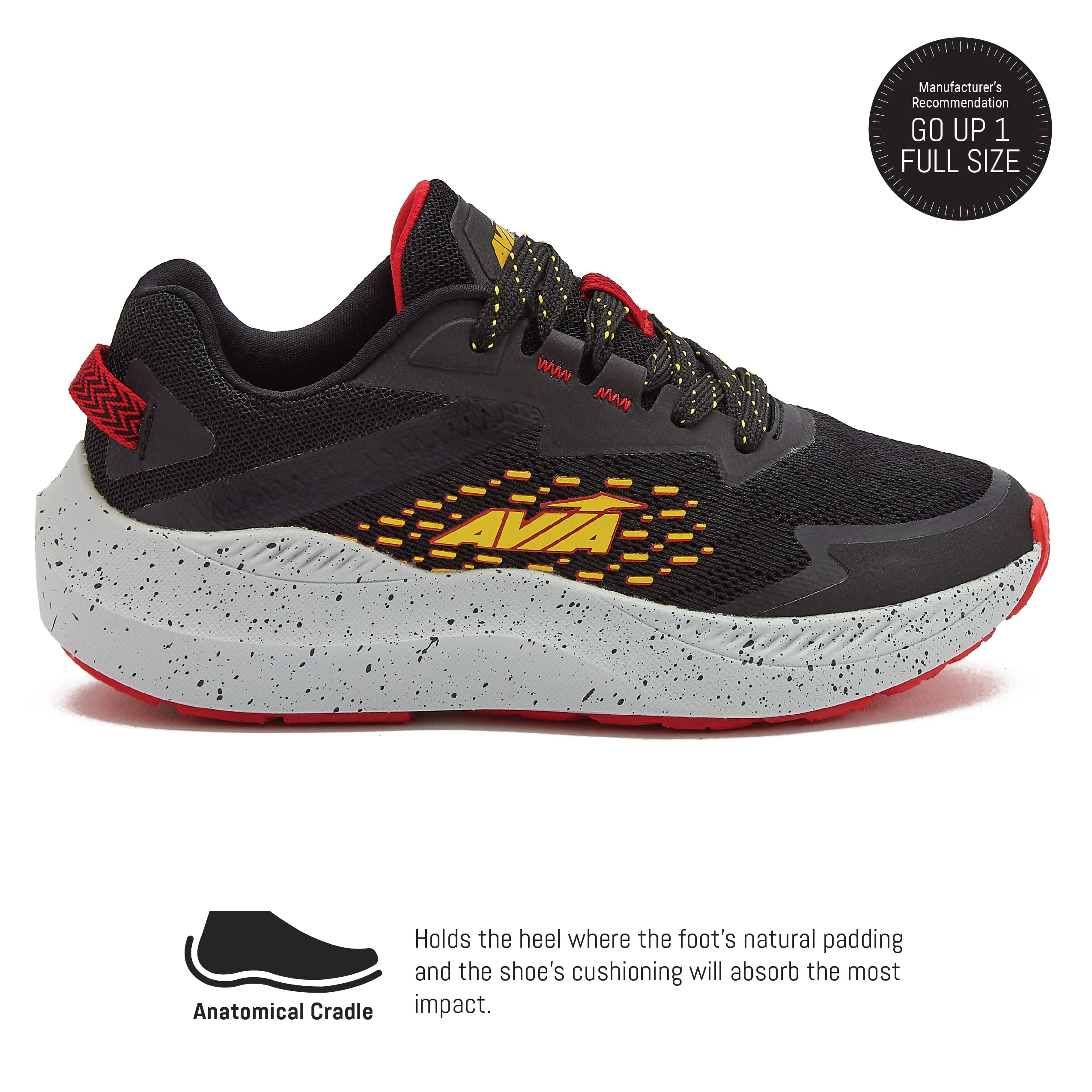 Avia Avi-Storm Boys' Sneakers - Lightweight Tennis, Athletic & Running Shoes for Toddler, Little & Big Kids (Sizes 11-6) - Perfect for School, Sports & Everyday Play