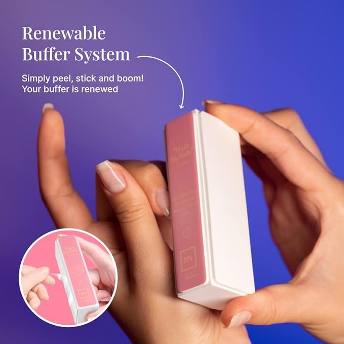 Professional 3-Way Nail Buffer Block with 120/180 Grit Nail File - Ultimate Shine for Smooth & Glossy Nails - All-in-One Manicure Kit (Pack of 2) - Perfect for Home Nail Care, Salon Professionals & DIY Beauty Enthusiasts