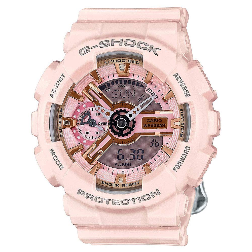 Elegant Gold and Pink Dial Sports Watch for Women - Waterproof Fitness Tracker with Heart Rate Monitor - Perfect for Running, Gym & Outdoor Activities