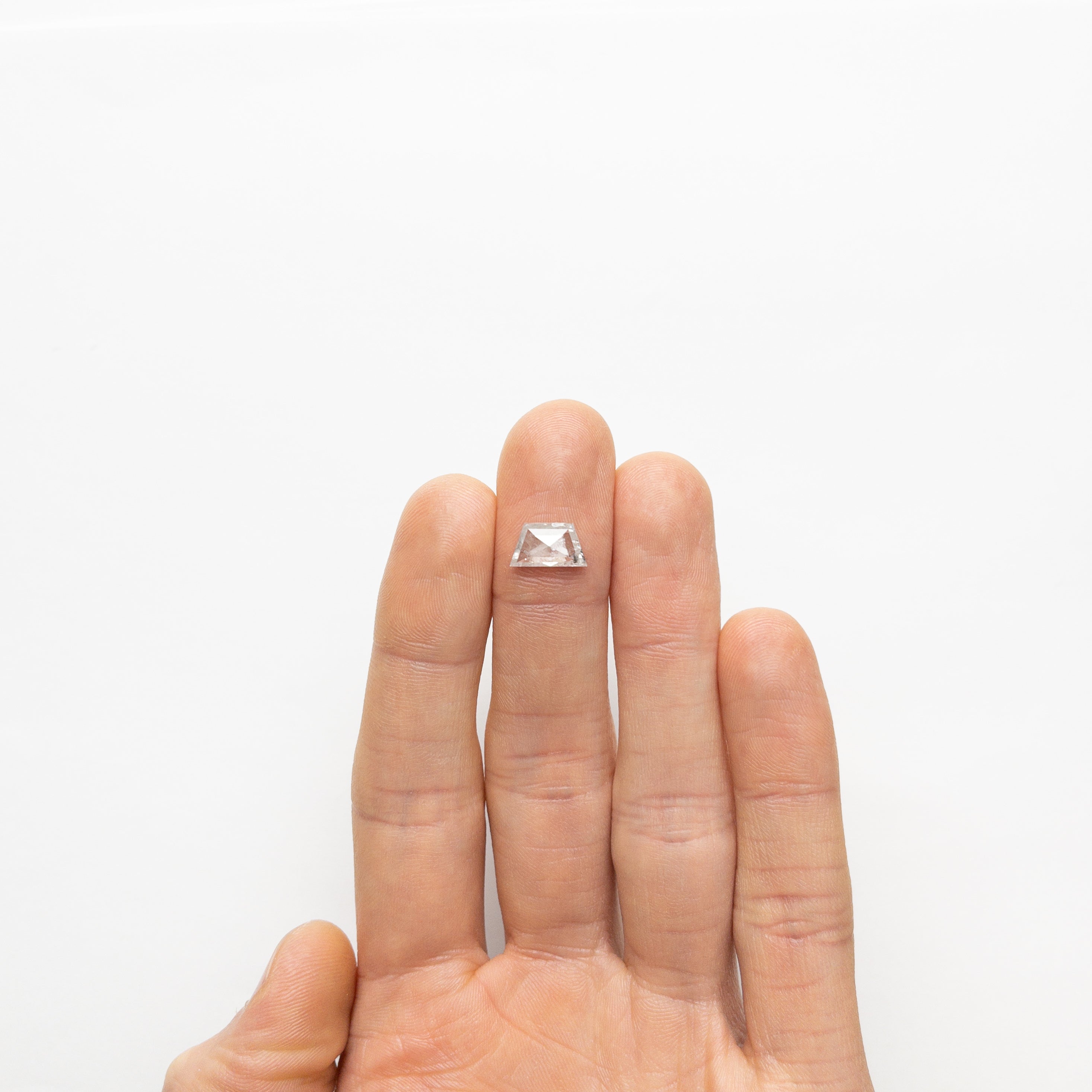 1.83ct Trapezoid Rose Cut Diamond (10.87x6.09x3.03mm) - Vintage Style Loose Gemstone for Jewelry Making & Engagement Rings