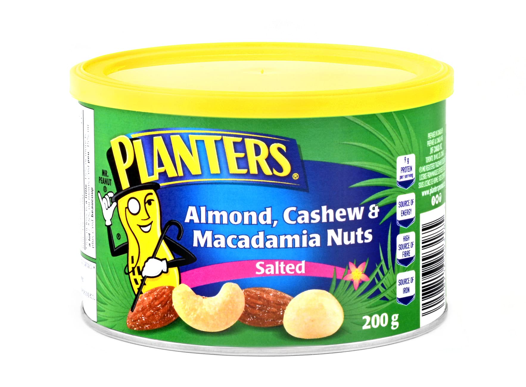 Premium Almond, Cashew & Macadamia Nut Mix - Planters Healthy Snack for Energy Boost - Perfect for Office, Hiking & Travel Snacking